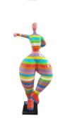 Statue danseuse NANA Multicolore en résine - H 135cm