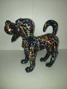 Statue en résine chien de cartoon L-42cm