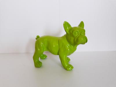 Statue en résine de Bulldog français - H 23 cm