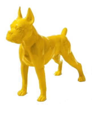 Statue en Résine Boxer Jaune - 50cm