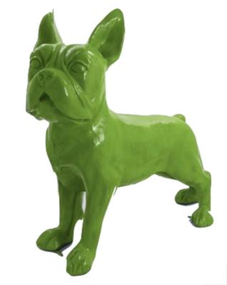 Statue en Résine Bulldog Français Vert - 180cm