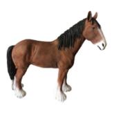 Statue Cheval en résine Brun - L 110cm