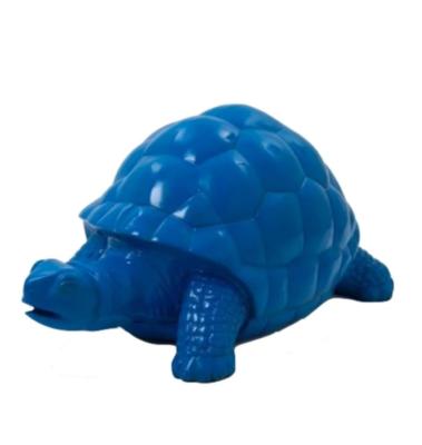 Statue en Résine d'une Tortue Bleu - L 110cm