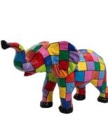 Sculpture en résine Éléphant Puzzle - 185cm