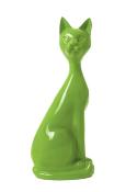 Statue En Résine Chat Assis Vert - 60cm