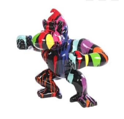 Statue Donkey Kong debout Trash noir - 120cm