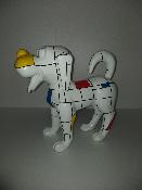 Statue en résine chien de cartoon L-42cm