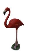 Sculpture Flamant Rose Nature - H 130cm