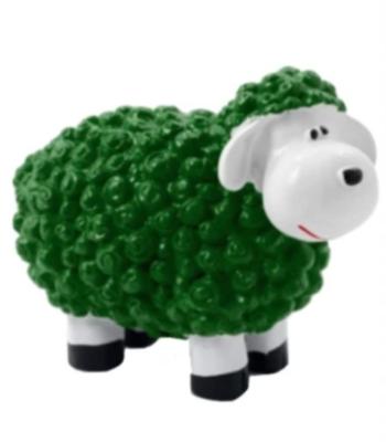 Statue en résine d'un Mouton Fun Vert - 40cm