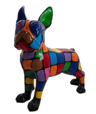 Statue en Résine Bulldog Français Puzzle - 180cm